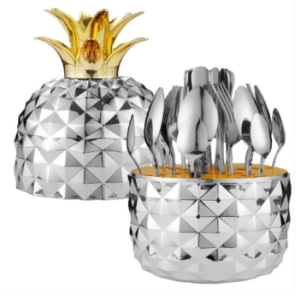 Cubiertos Piña Plateado