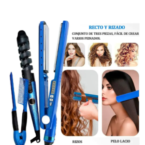 COMBO ALISADOR Y ONDULADOR DE CABELLO NANO